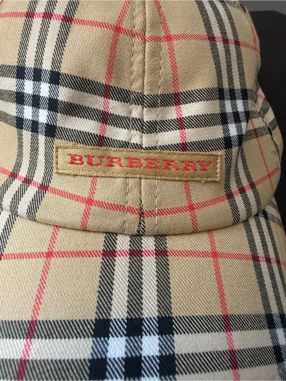 BURBERRY London Nova Check Adjustable Golf Baseball Cap Vintage - Picture 7 of 8